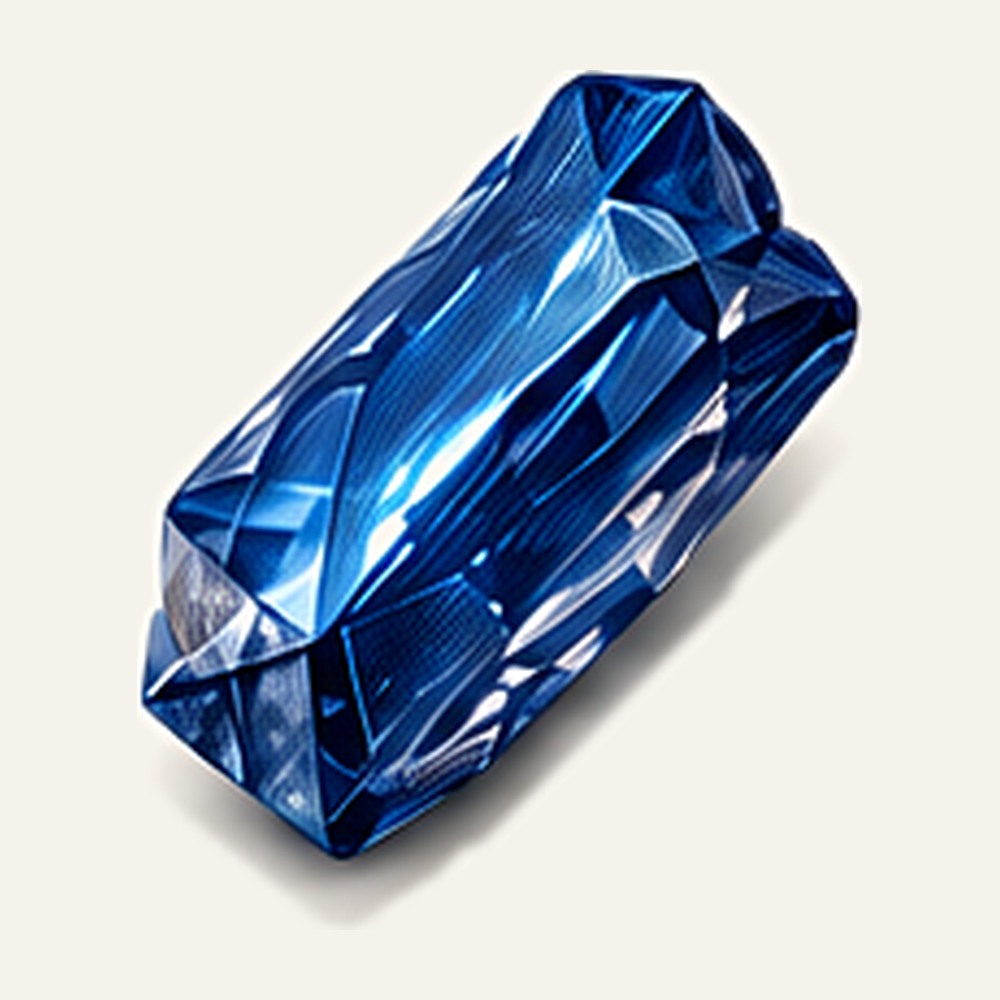 A blue kyanite crystal