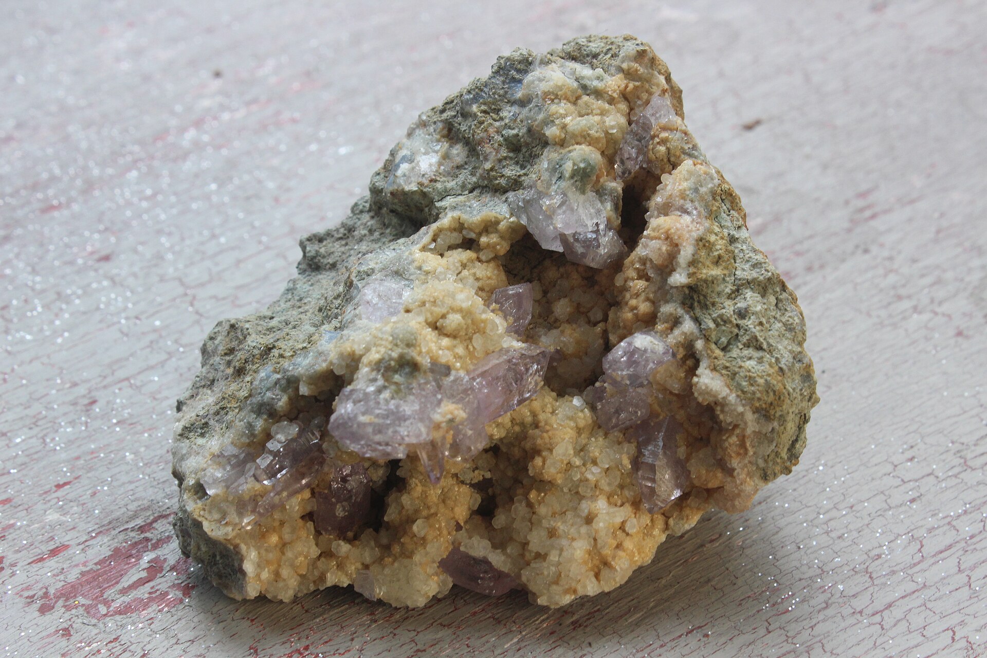 Amethyst mineral specimen — Quartz and Amethyst from Sardinia, Italy
