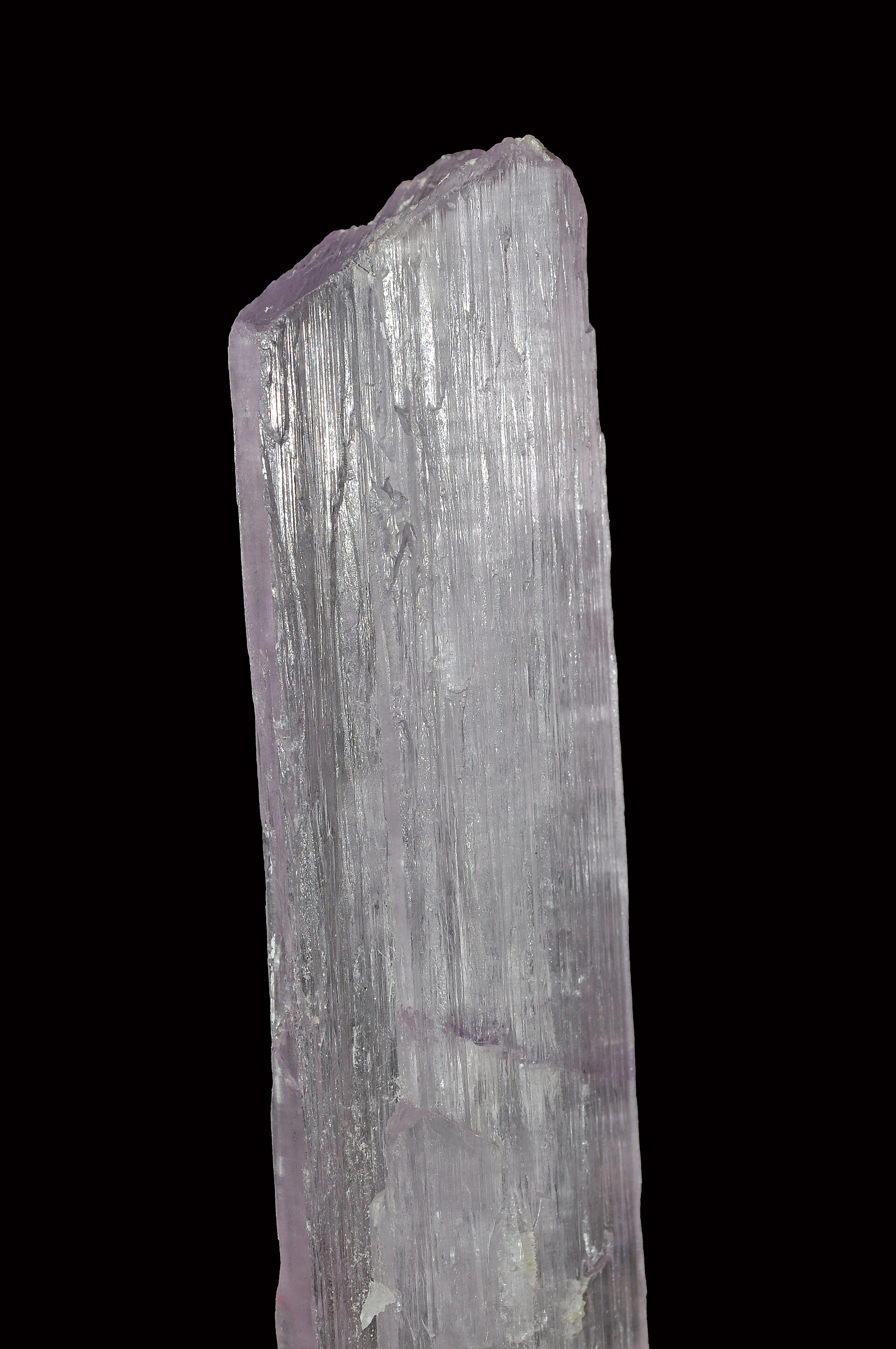 Kunzite crystal mineral specimen — crystal of spodumene var. kunzite : Laghman Province (Lagman Province ; Nuristan), Afghanistan