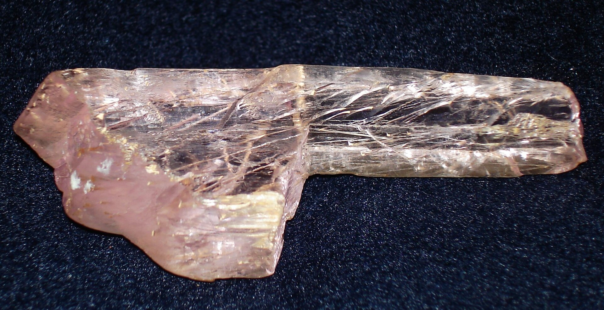 Kunzite crystal mineral specimen
