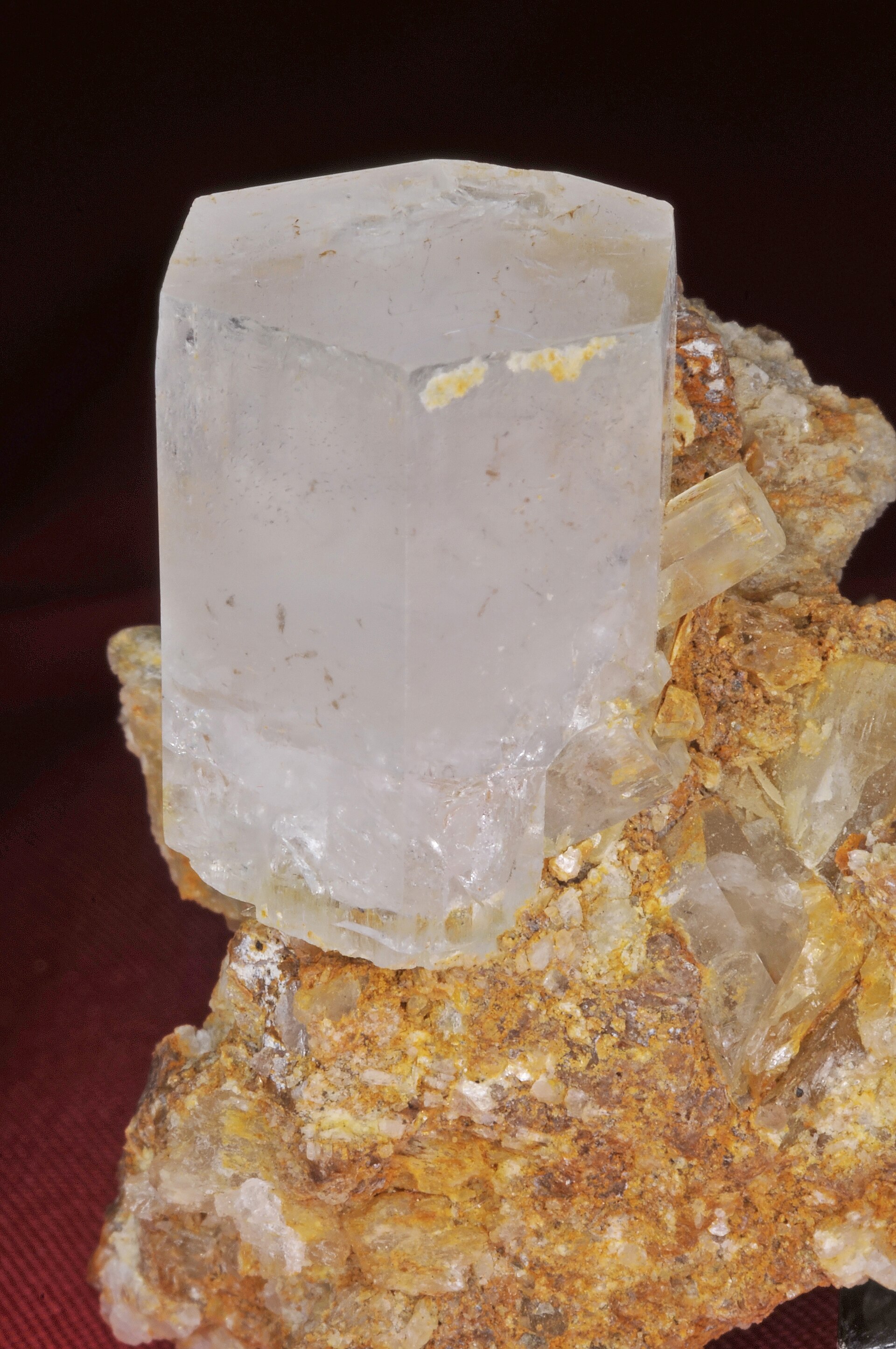 Morganite crystal mineral specimen — beryl var. morganite : Chamachhu Pegmatites, Chamachhu, Haramosh Mounts, Skardu District, Baltistan,