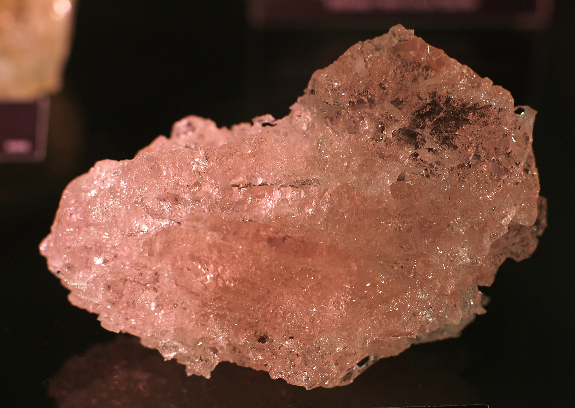 Morganite crystal mineral specimen