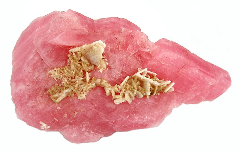 Rhodochrosite mineral specimen — Rhodochrosite, Quartz Locality: Pachapaqui District, Bolognesi Province, Ancash Department, Peru (Lo
