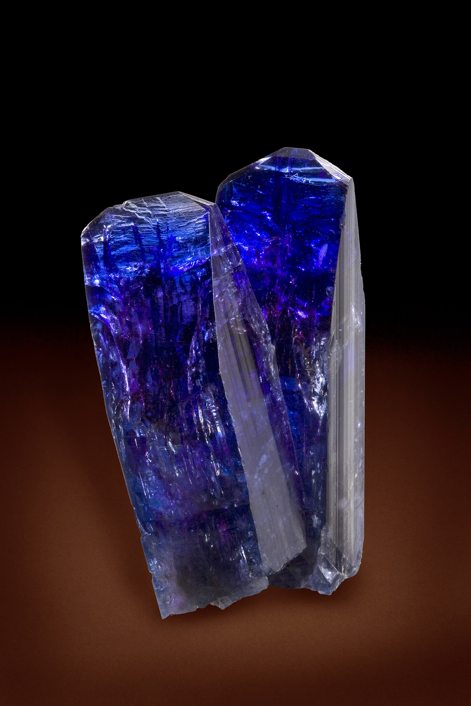 Tanzanite mineral specimen — Zoisite Locality: Merelani Hills (Mererani), Lelatema Mts, Arusha Region, Tanzania (Locality at mind