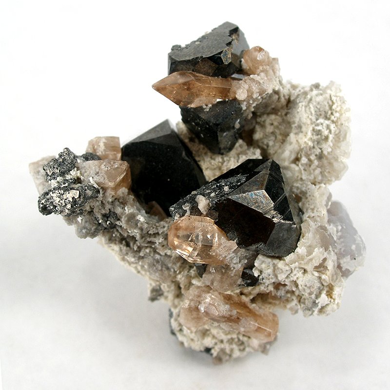 Topaz crystal mineral specimen — Bixbyite, Topaz Locality: Topaz Mountain, Thomas Range, Juab County, Utah, USA (Locality at mindat.o